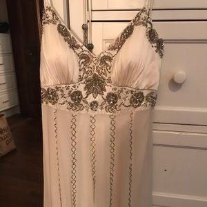 Gorgeous embellished white wedding/prom dress